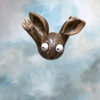 Torgeir flaggermus keramikk skulptur