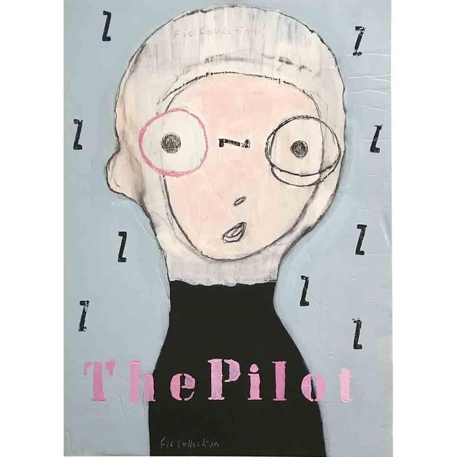 Hovedbilde The Pilot in the Blue, giclée 46x35