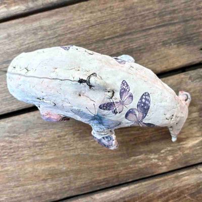 Hval, hengende tak-skulptur 17 cm (H-017)