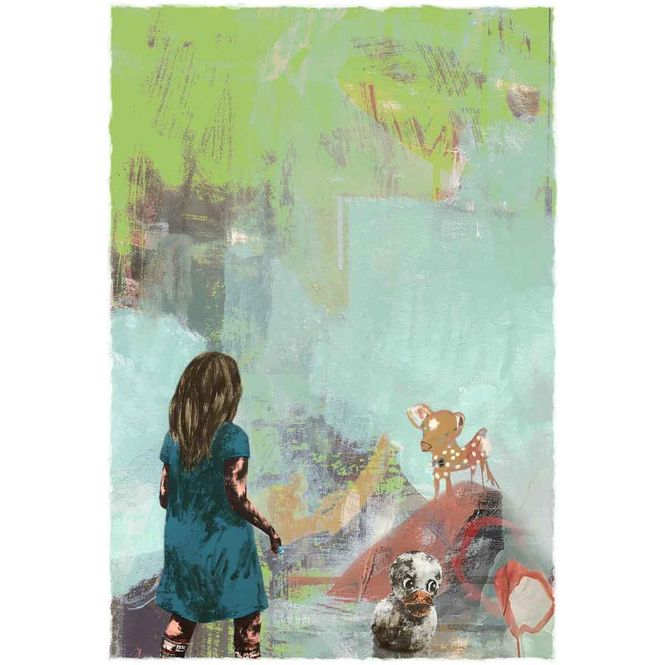 Hovedbilde ALDRI VOKSEN (50x70cm) kunstplakat