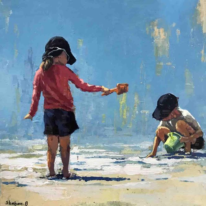 Hovedbilde A sunny day, 30x30 maleri