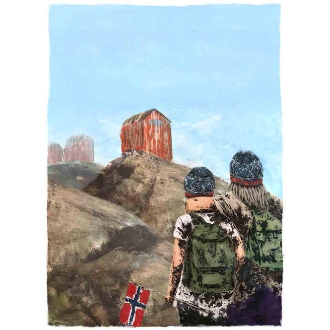 Hovedbilde Det var en gang et lite land... (30x40cm) DGA