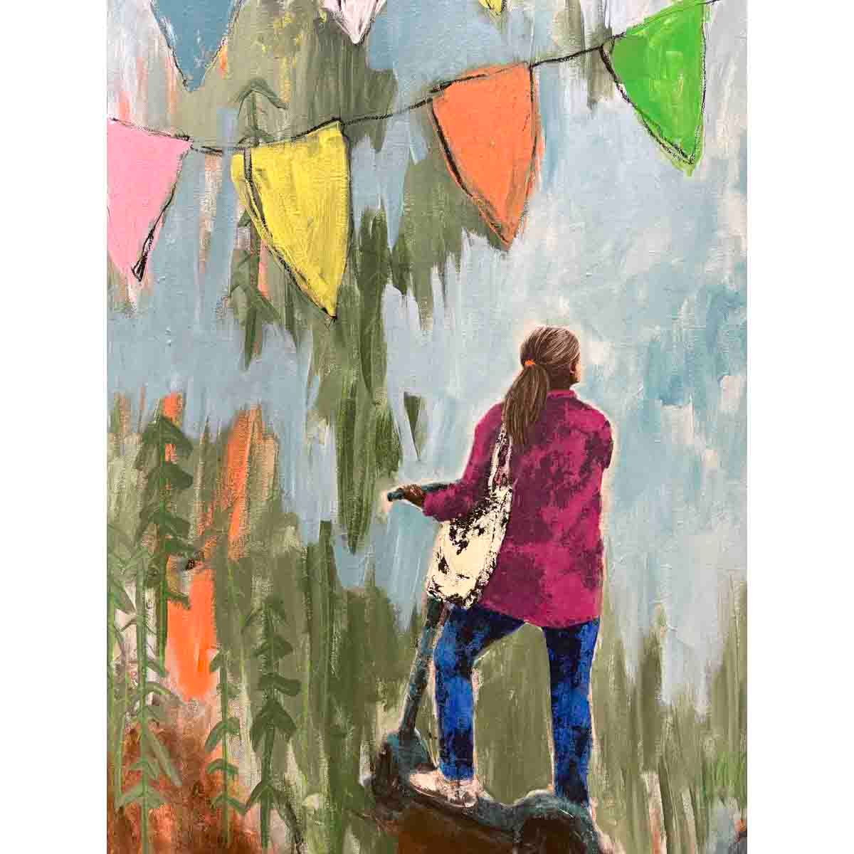 Festivitas, 120x80 maleri