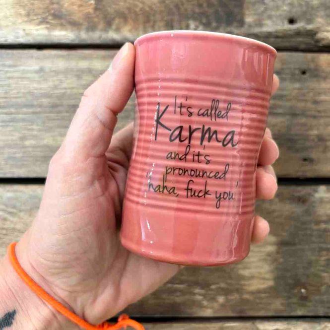 Hovedbilde Karma, krus porselen 10 cm (rosa)