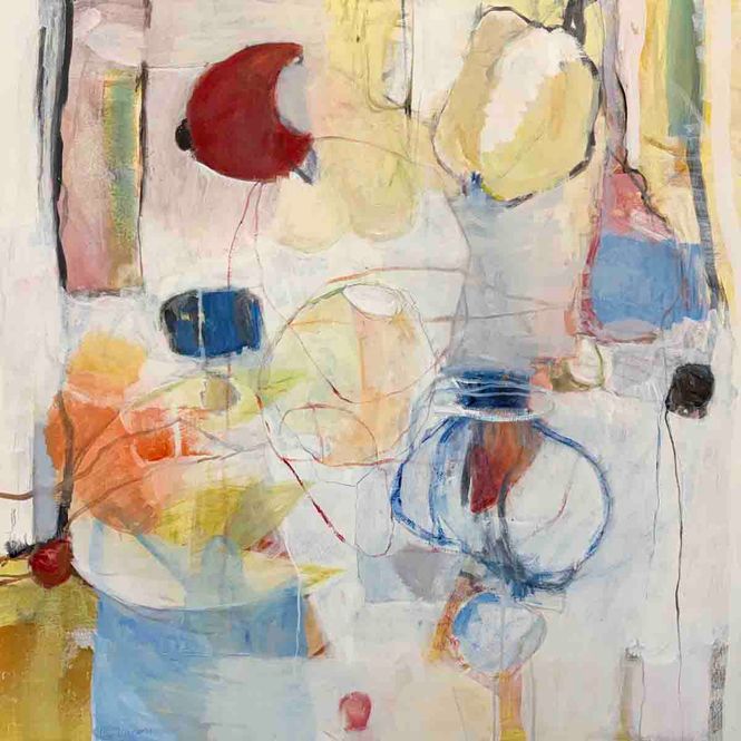 Hovedbilde Tulips, 90x90 maleri