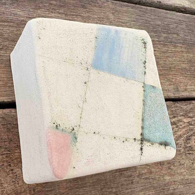 Kunstkloss, skulptur vegg ca 9x9x4.5 (U-617)