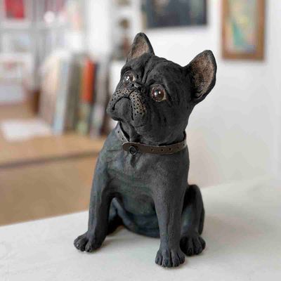 Hund, 28 cm skulptur