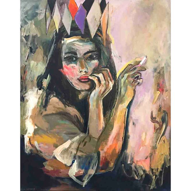 Hovedbilde The queens gambit, 90x70 cm maleri