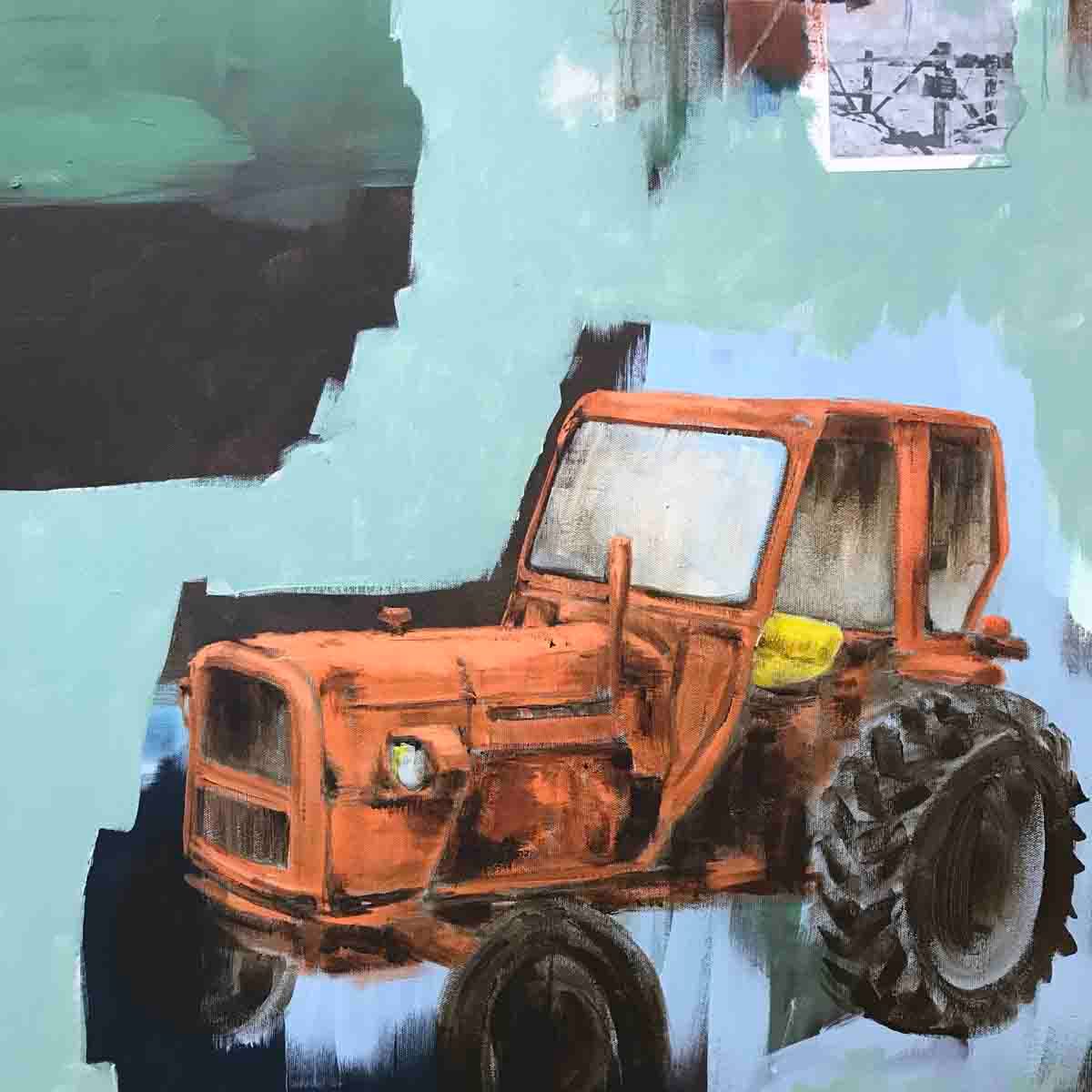 Et bondeliv, 150x100 maleri