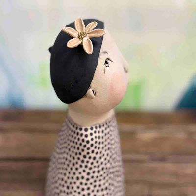Lykkefnugg, skulptur ca 21 cm (04)