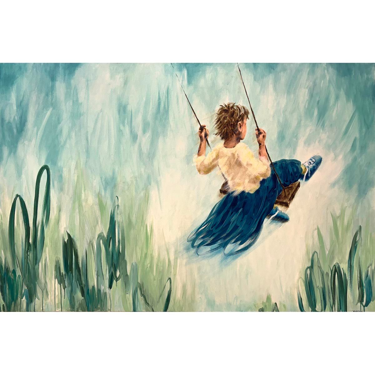 No gravity, 150x100 maleri