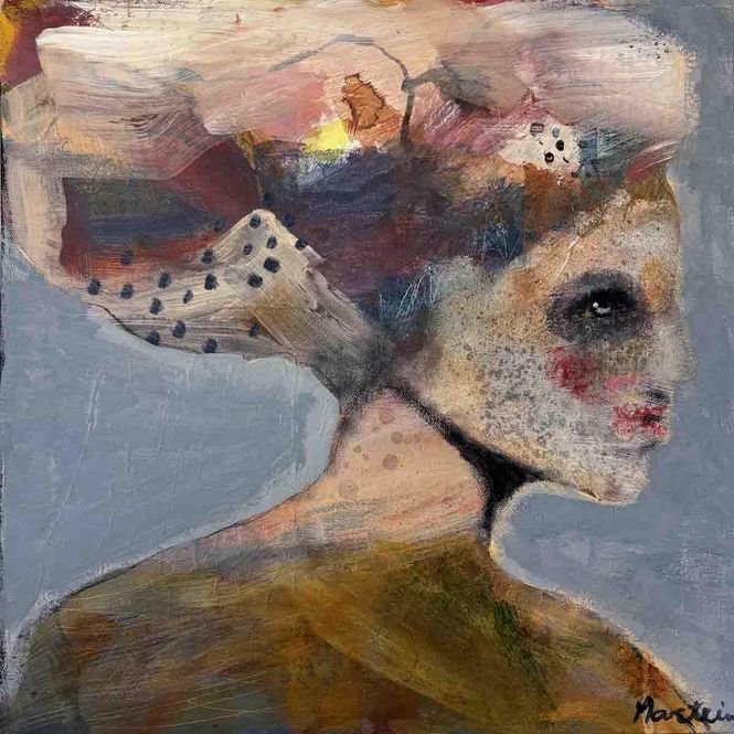 Hovedbilde Medvind, 40x40 maleri