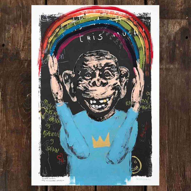 Hovedbilde Colour me rainbow, mixed media 50x70 cm