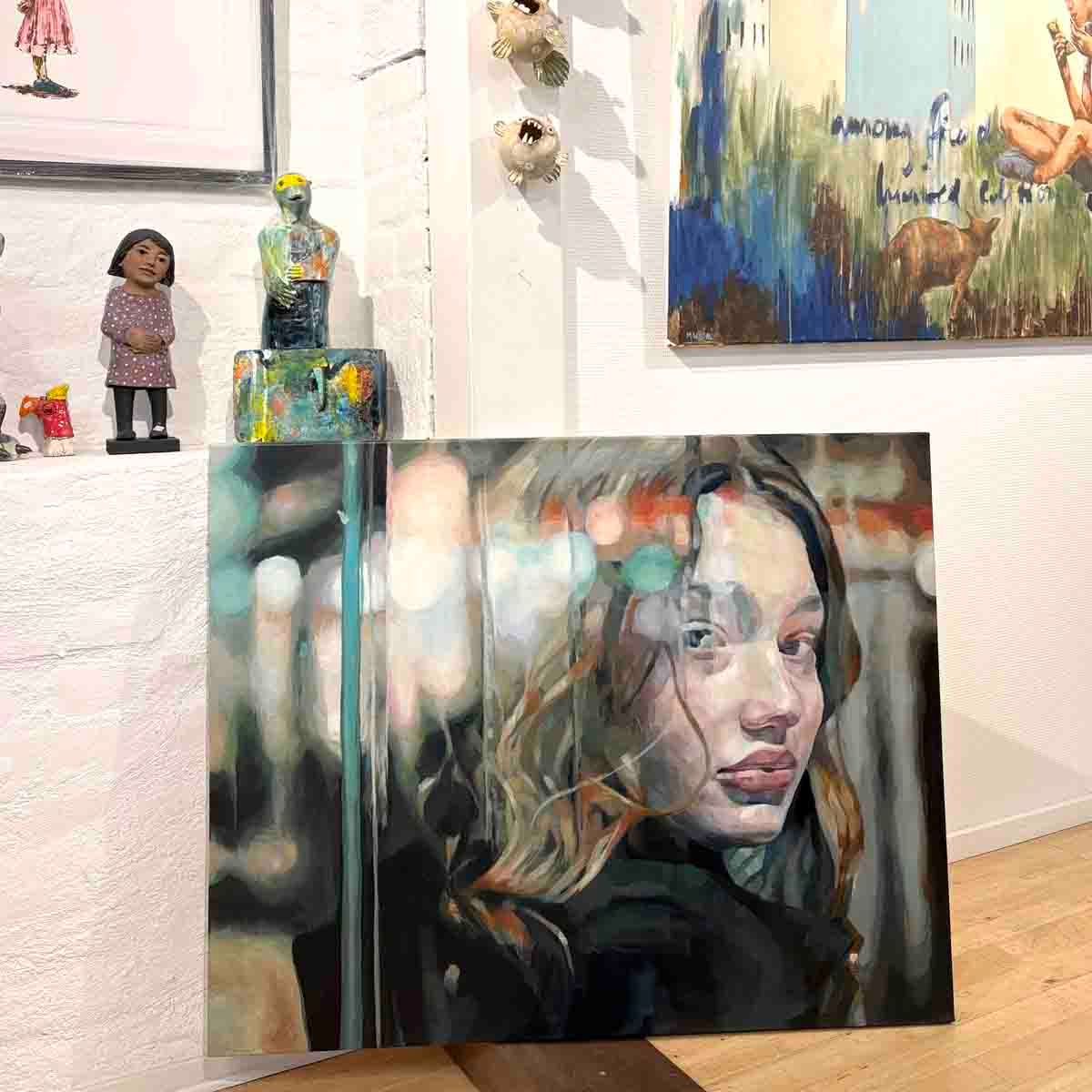 Found you, 100x80 maleri