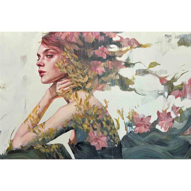 Hovedbilde Summer, silk satin, 120x80 maleri