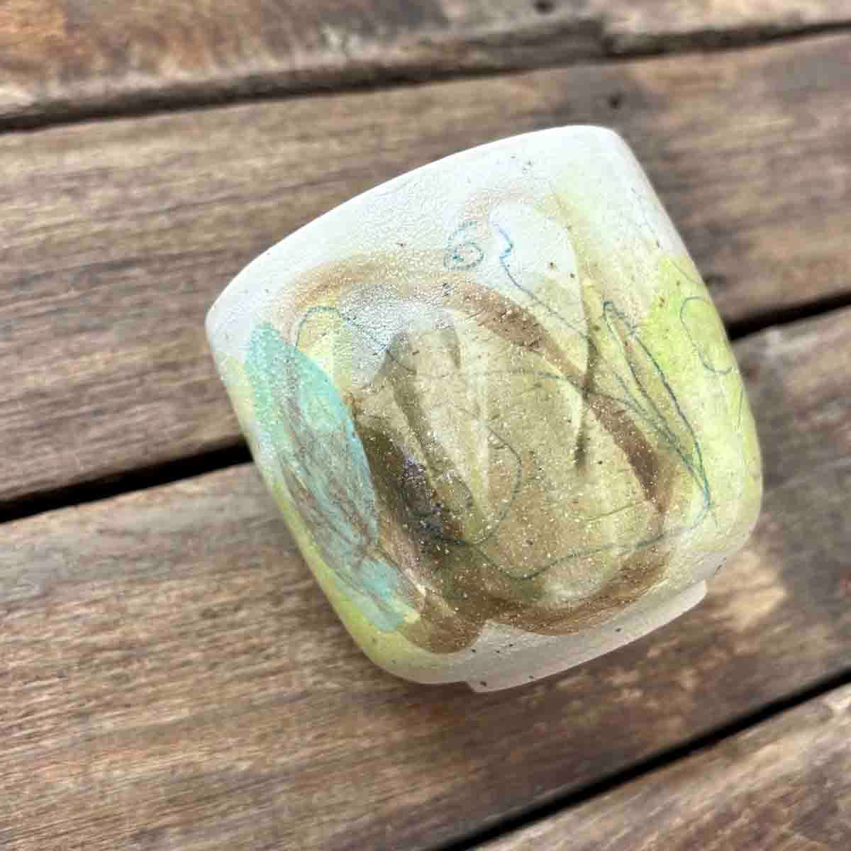 Malerisk krus, keramikk 8.5 cm (S02)